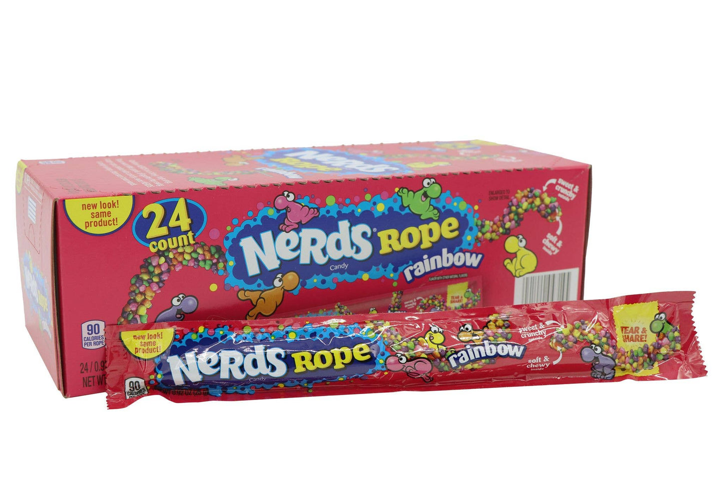 Nerds Rope, Rainbow Candy, 24ct