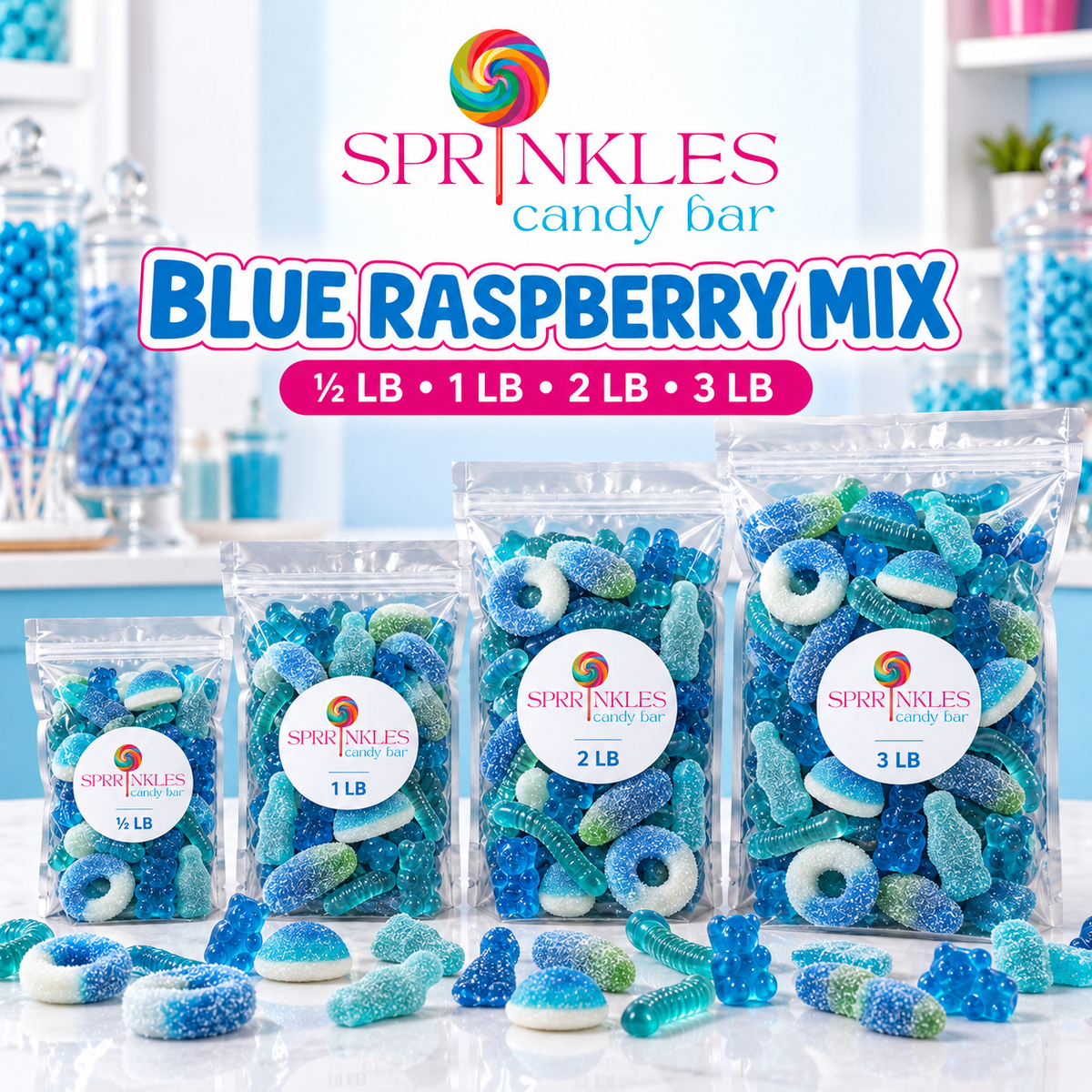 Sprinkles Blue Raspberry Mix