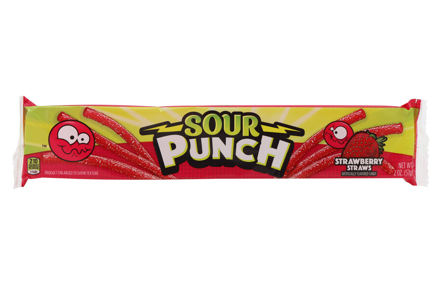 Sour Punch Straws Strawberry, 2oz