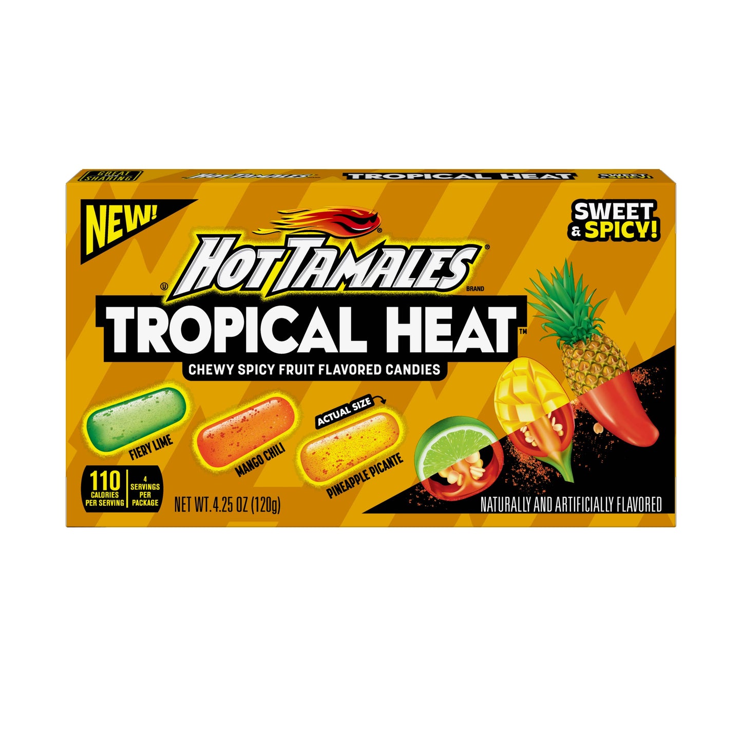 Hot Tamales Tropical Heat 4.25oz