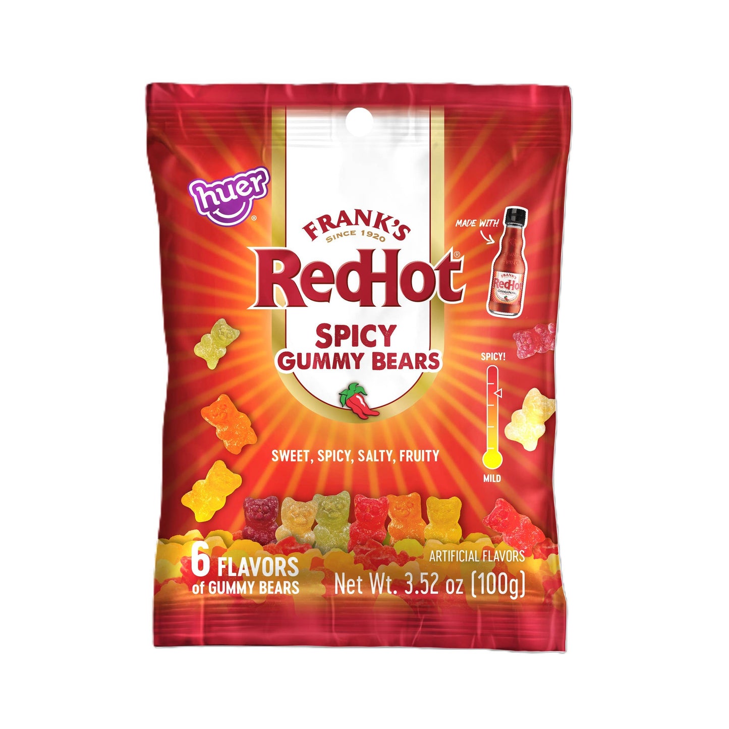Frank's RedHot Spicy Gummy Bears, 3.52oz