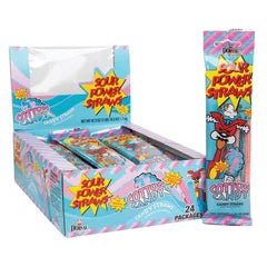 Sour Straws Cotton Candy