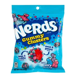 Nerds Gummy Clusters, Very Berry, 5oz bag