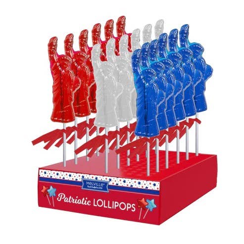 USA 250 - Patriotic Statue of Liberty Candy Lollipops